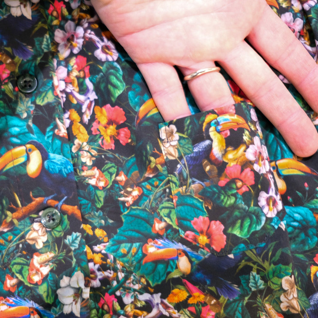 SHIRT PATTERN SMALL POCKET DETAIL