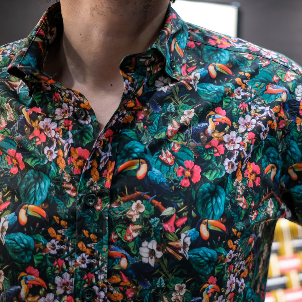 jungle shirt pattern cotton