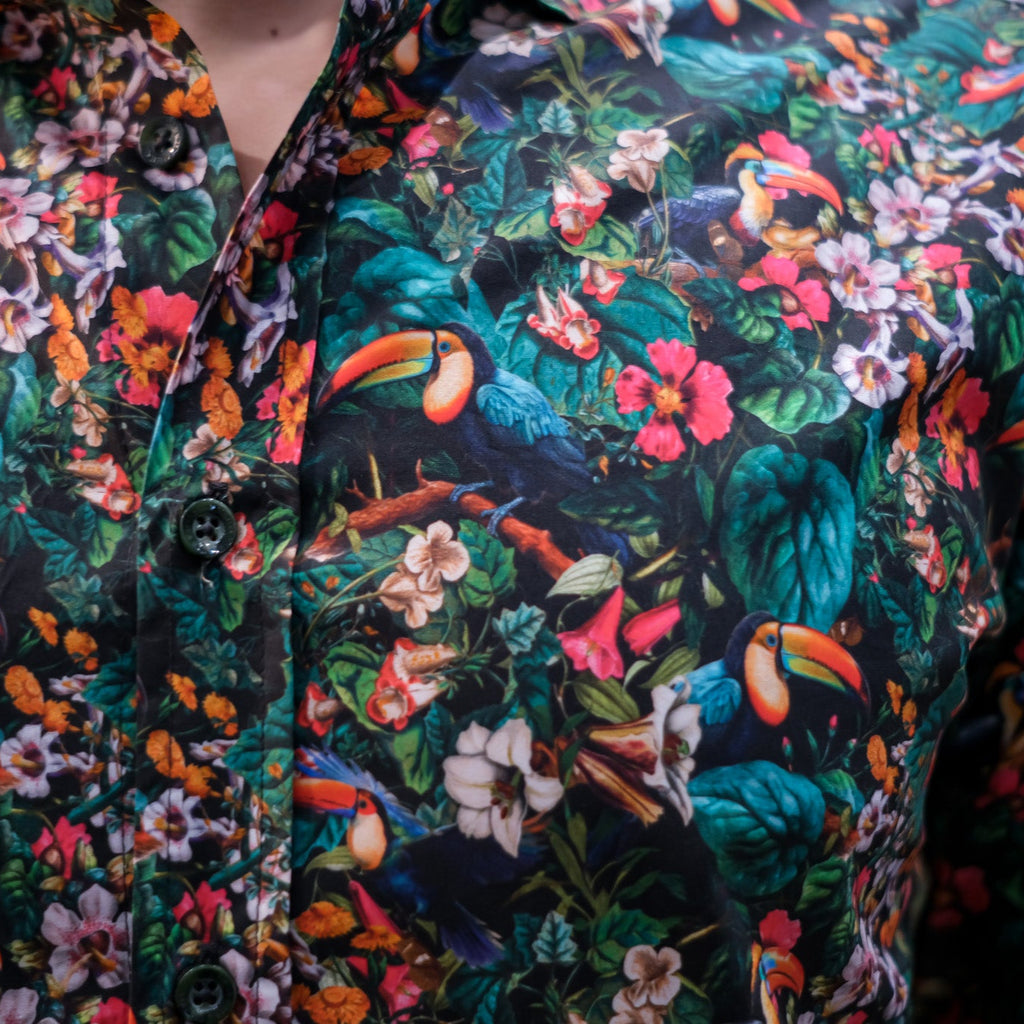jungle shirt pattern cotton