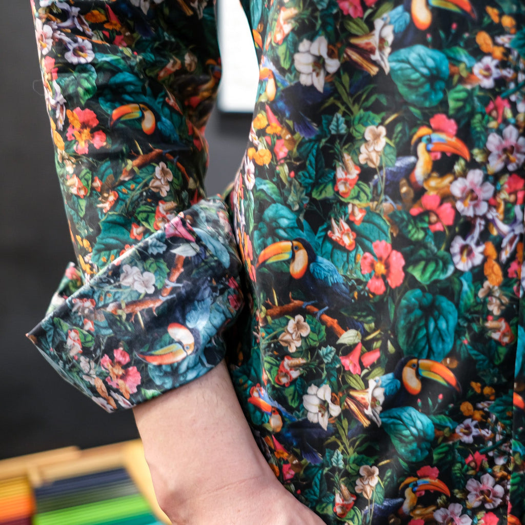 jungle shirt pattern cotton